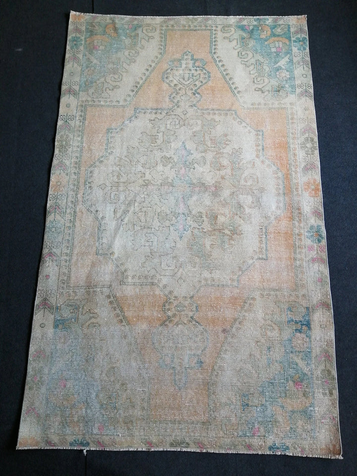 Rust Turkish Runner Rug 4' x 6' 11" Hand-Knotted | No. WR18329