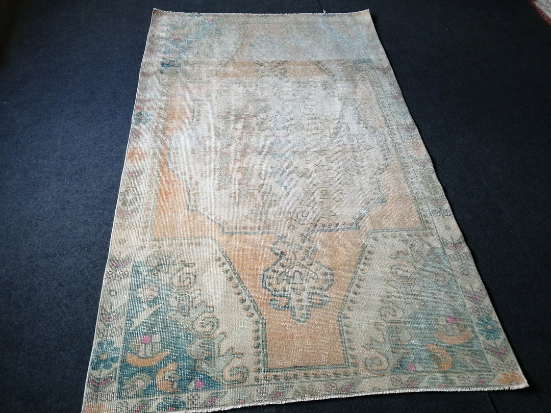 Rust Turkish Runner Rug 4' x 6' 11" Hand-Knotted | No. WR18329
