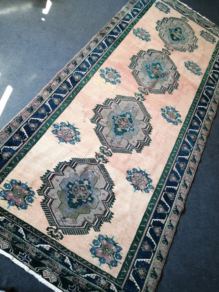 Rust Turkish Runner Rug 5' x 12' Hand-Knotted | No. WR18583