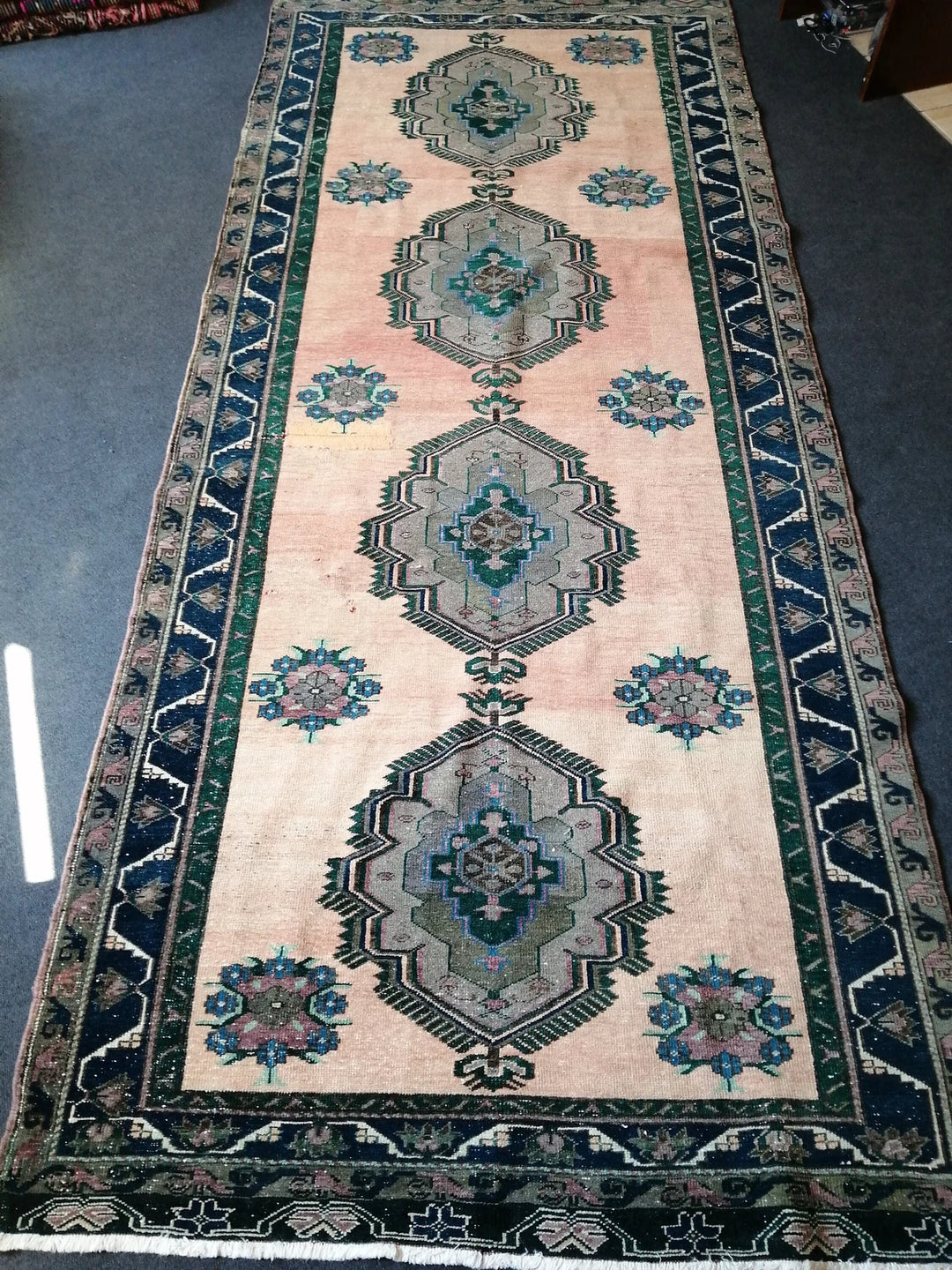 Rust Turkish Runner Rug 5' x 12' Hand-Knotted | No. WR18583