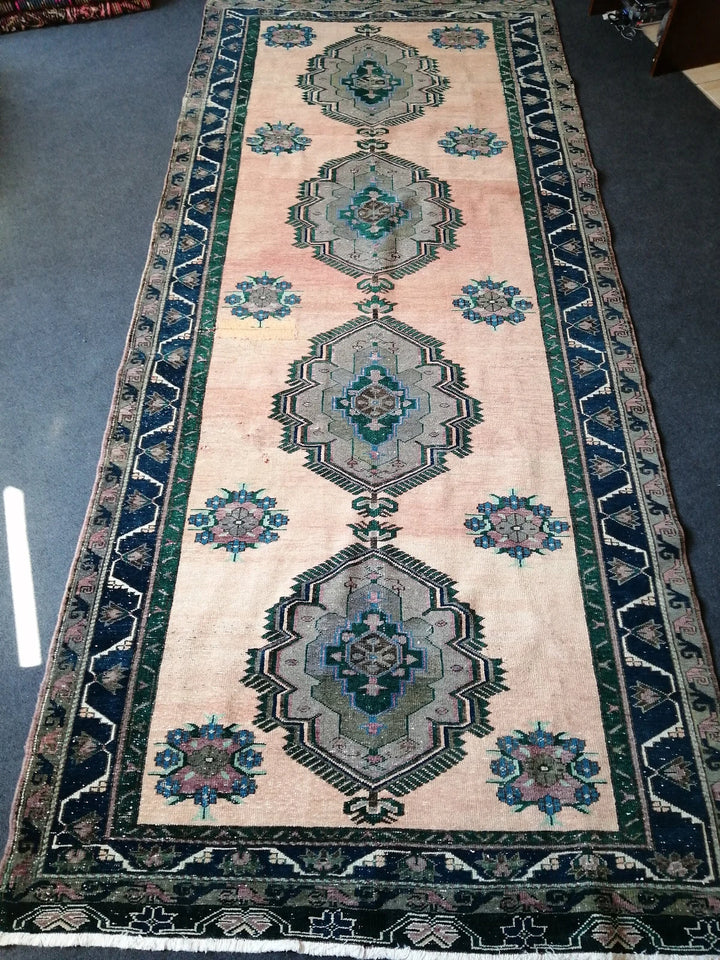Rust Turkish Runner Rug 5' x 12' Hand-Knotted | No. WR18583