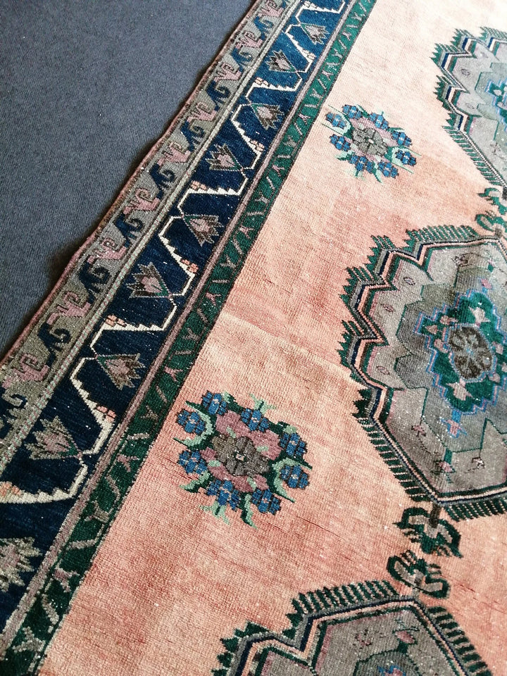 Rust Turkish Runner Rug 5' x 12' Hand-Knotted | No. WR18583