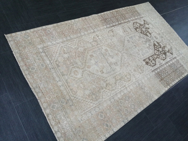 Rust Turkish Runner Rug 4' x 7' Hand-Knotted | No. WR18783