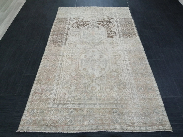 Rust Turkish Runner Rug 4' x 7' Hand-Knotted | No. WR18783