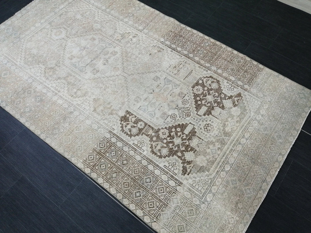 Rust Turkish Runner Rug 4' x 7' Hand-Knotted | No. WR18783