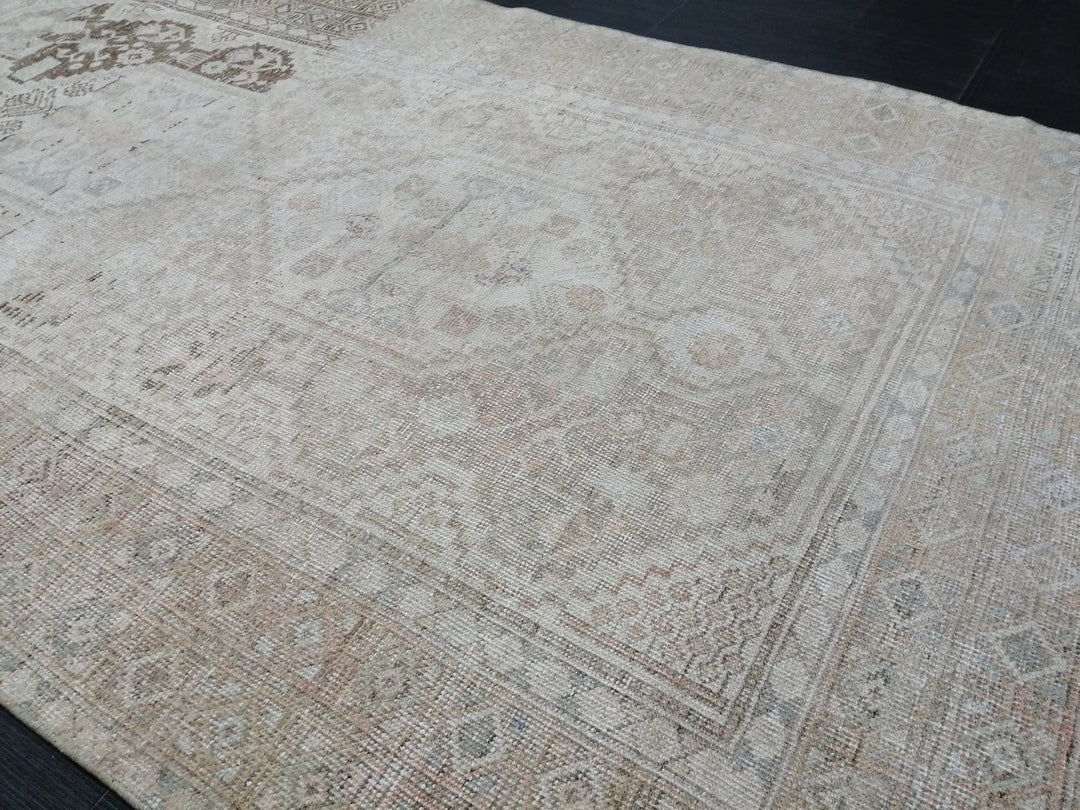 Rust Turkish Runner Rug 4' x 7' Hand-Knotted | No. WR18783