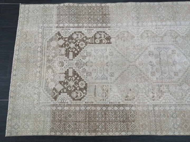 Rust Turkish Runner Rug 4' x 7' Hand-Knotted | No. WR18783