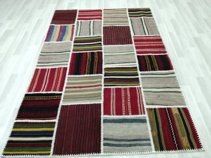 Rust Turkish Runner Rug 5' 2" x 7' 5" Hand-Knotted | No. WR19144