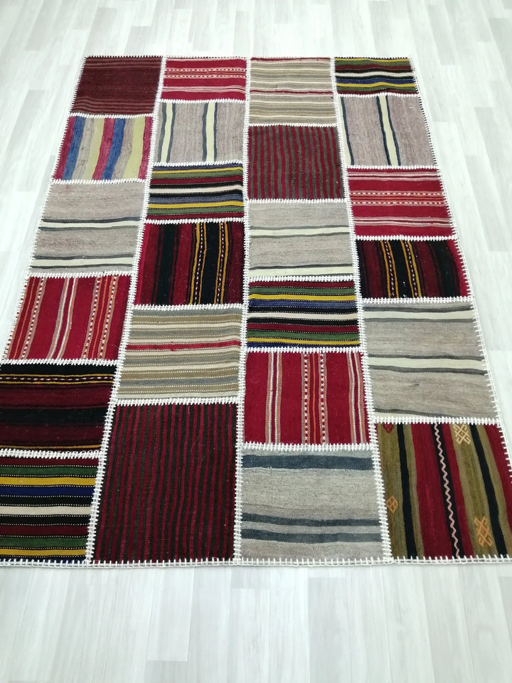 Rust Turkish Runner Rug 5' 2" x 7' 5" Hand-Knotted | No. WR19144