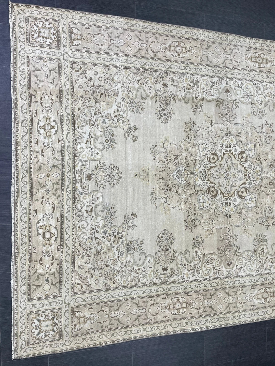 Rust Turkish Runner Rug 6' 8" x 9' 7" Hand-Knotted | No. WR19925