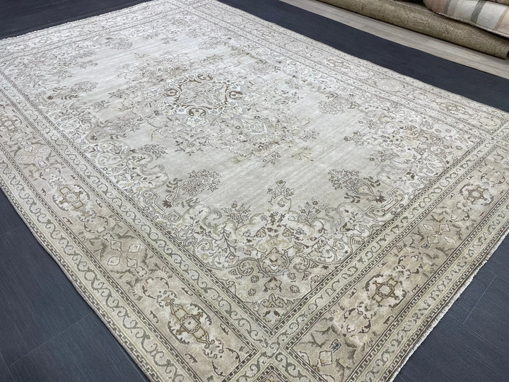 Rust Turkish Runner Rug 6' 8" x 9' 7" Hand-Knotted | No. WR19925