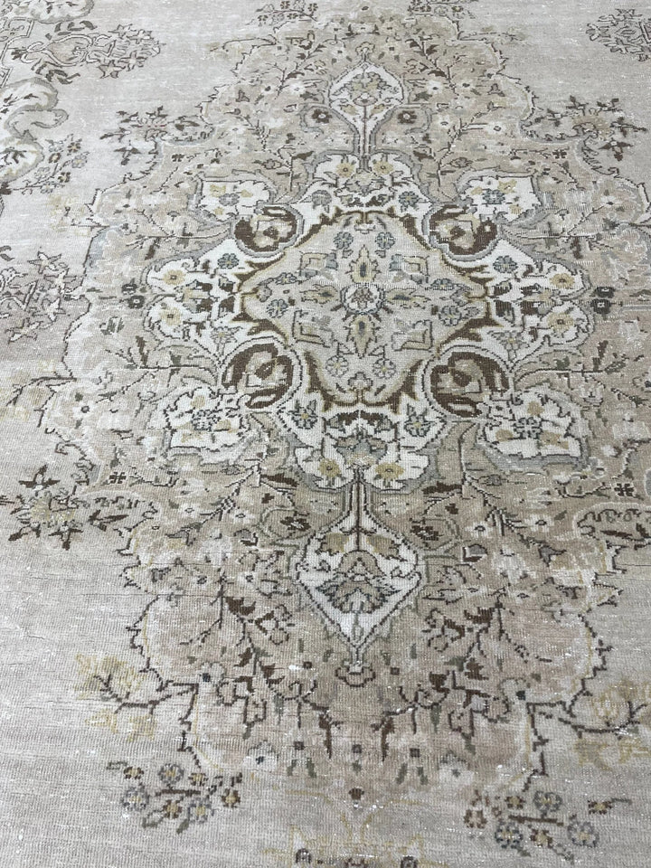 Rust Turkish Runner Rug 6' 8" x 9' 7" Hand-Knotted | No. WR19925