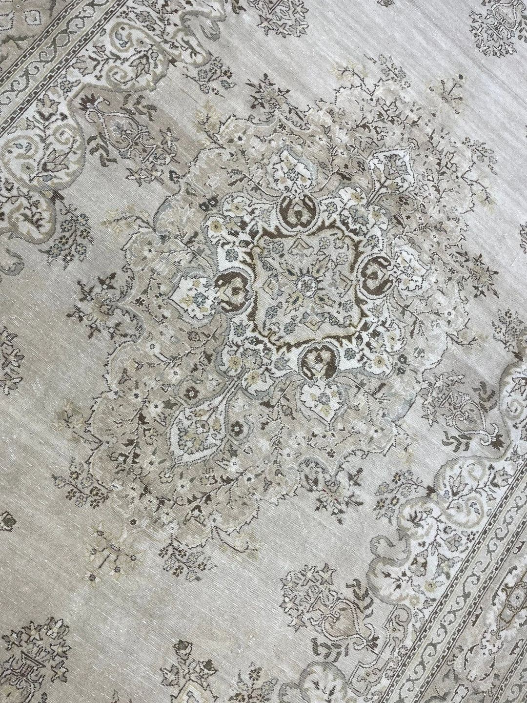Rust Turkish Runner Rug 6' 8" x 9' 7" Hand-Knotted | No. WR19925