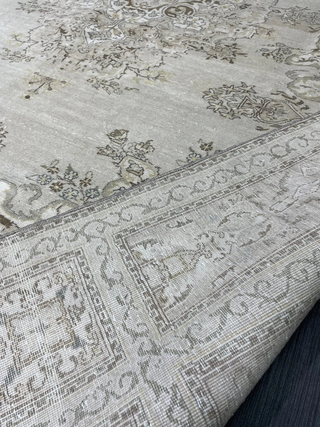 Rust Turkish Runner Rug 6' 8" x 9' 7" Hand-Knotted | No. WR19925