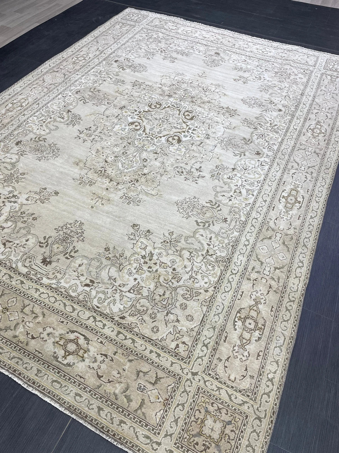 Rust Turkish Runner Rug 6' 8" x 9' 7" Hand-Knotted | No. WR19925