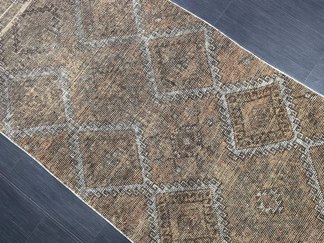 Turkish Runner Rug 3' 4" x 10' 3" Hand-Knotted | No. WR20342