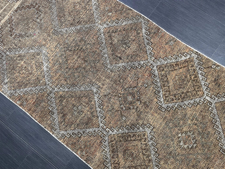 Turkish Runner Rug 3' 4" x 10' 3" Hand-Knotted | No. WR20342
