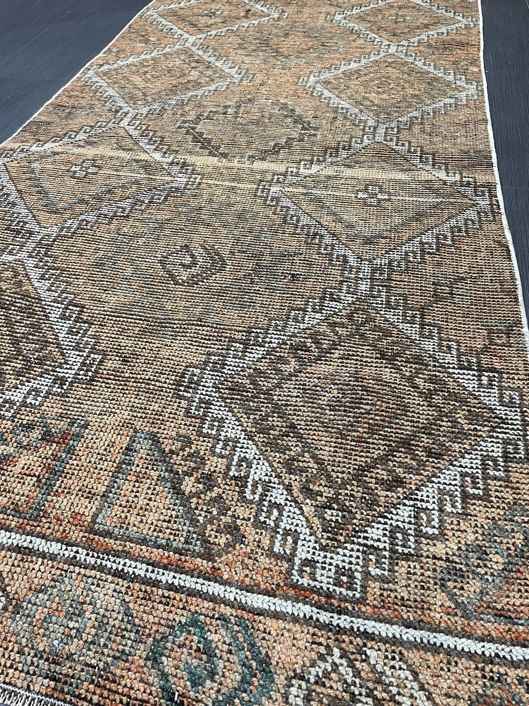 Turkish Runner Rug 3' 4" x 10' 3" Hand-Knotted | No. WR20342