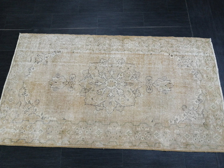 Rust Turkish Runner Rug 3' 8" x 6' 7" Hand-Knotted | No. WR20504