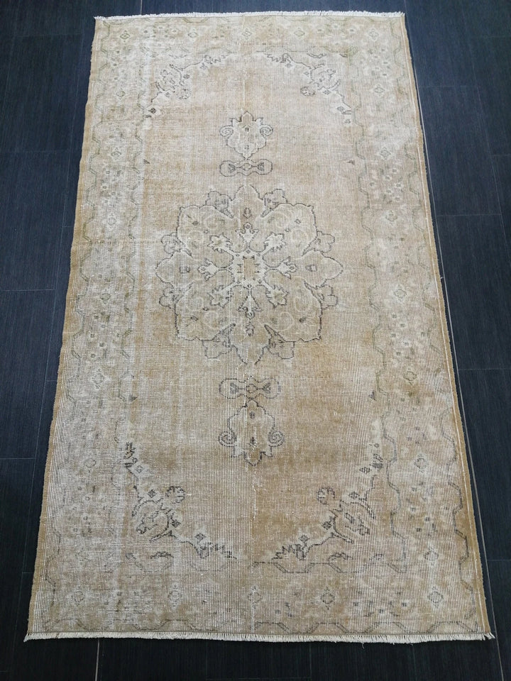 Rust Turkish Runner Rug 3' 8" x 6' 7" Hand-Knotted | No. WR20504
