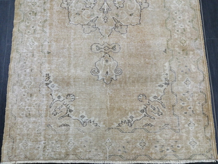 Rust Turkish Runner Rug 3' 8" x 6' 7" Hand-Knotted | No. WR20504