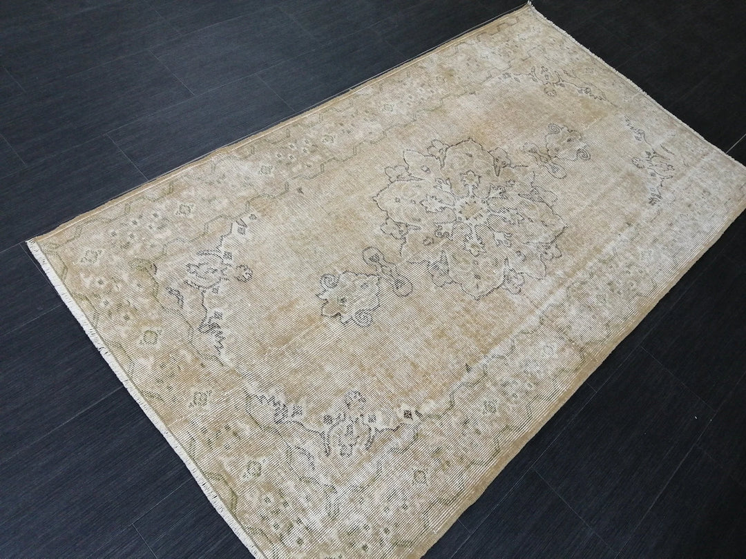Rust Turkish Runner Rug 3' 8" x 6' 7" Hand-Knotted | No. WR20504