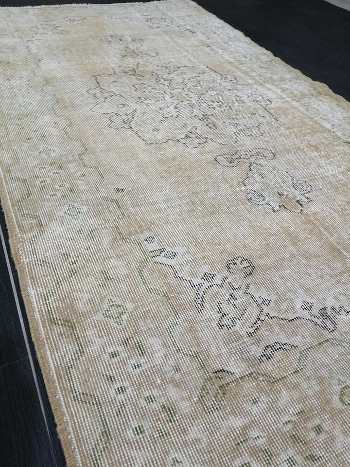 Rust Turkish Runner Rug 3' 8" x 6' 7" Hand-Knotted | No. WR20504