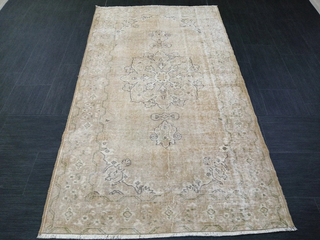Rust Turkish Runner Rug 3' 8" x 6' 7" Hand-Knotted | No. WR20504