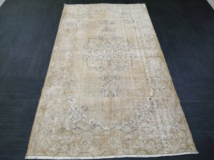 Rust Turkish Runner Rug 3' 8" x 6' 7" Hand-Knotted | No. WR20504