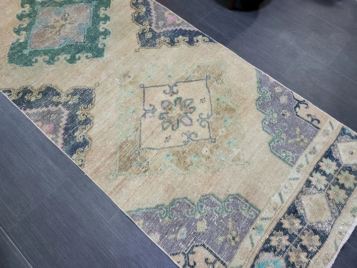 Turkish Runner Rug 2' 10" x 12' 7" Hand-Knotted | No. WR20939