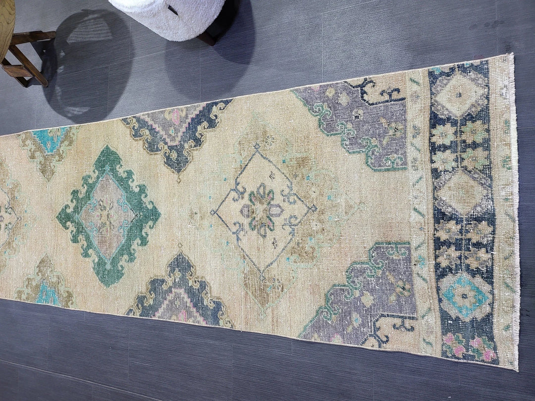Turkish Runner Rug 2' 10" x 12' 7" Hand-Knotted | No. WR20939