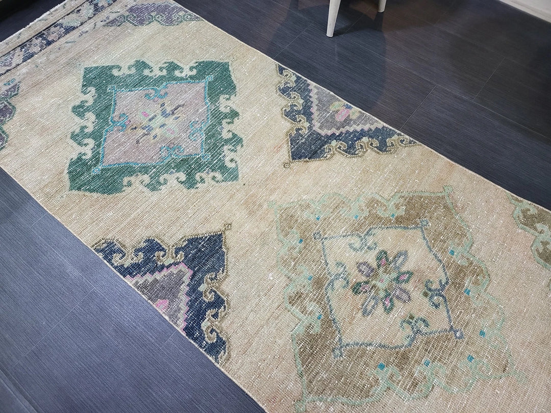 Turkish Runner Rug 2' 10" x 12' 7" Hand-Knotted | No. WR20939