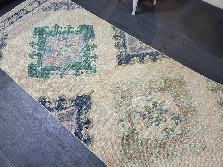 Turkish Runner Rug 2' 10" x 12' 7" Hand-Knotted | No. WR20939
