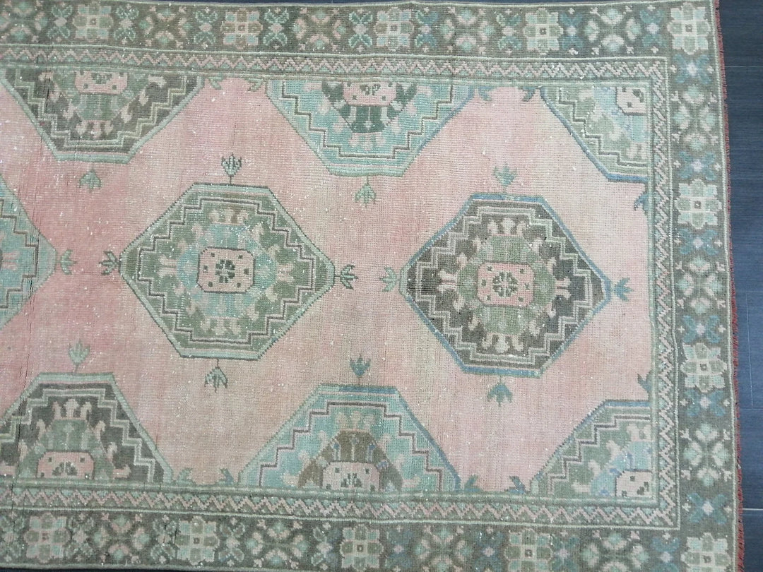 Turkish Runner Rug 4' x 10' 5" Hand-Knotted | No. WR22165