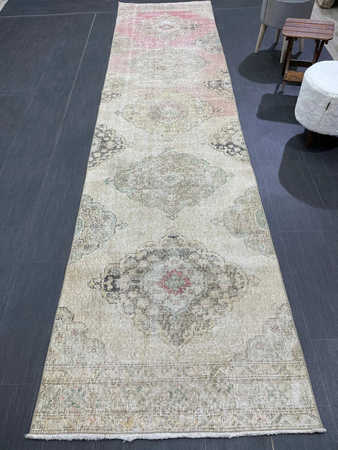 Turkish Runner Rug 2' 11" x 12' Hand-Knotted | No. WR22736
