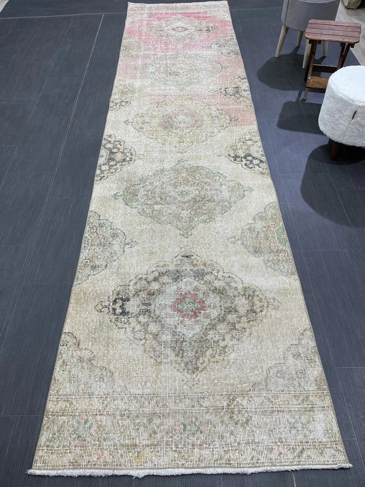 Turkish Runner Rug 2' 11" x 12' Hand-Knotted | No. WR22736