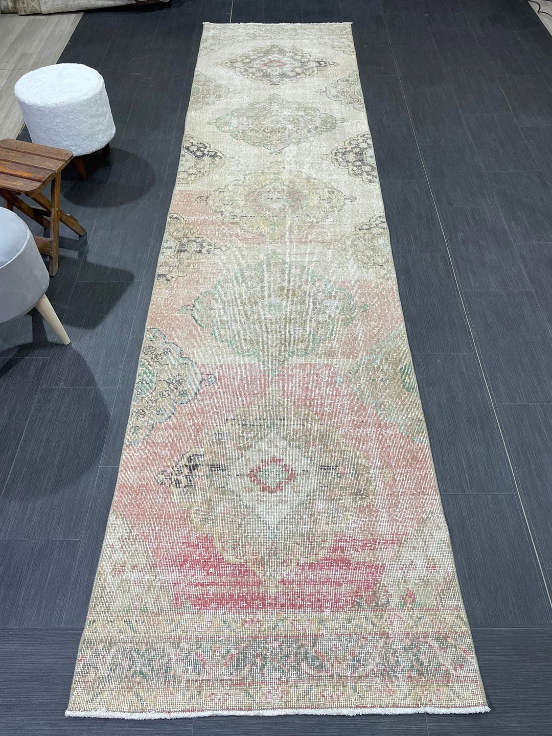 Turkish Runner Rug 2' 11" x 12' Hand-Knotted | No. WR22736