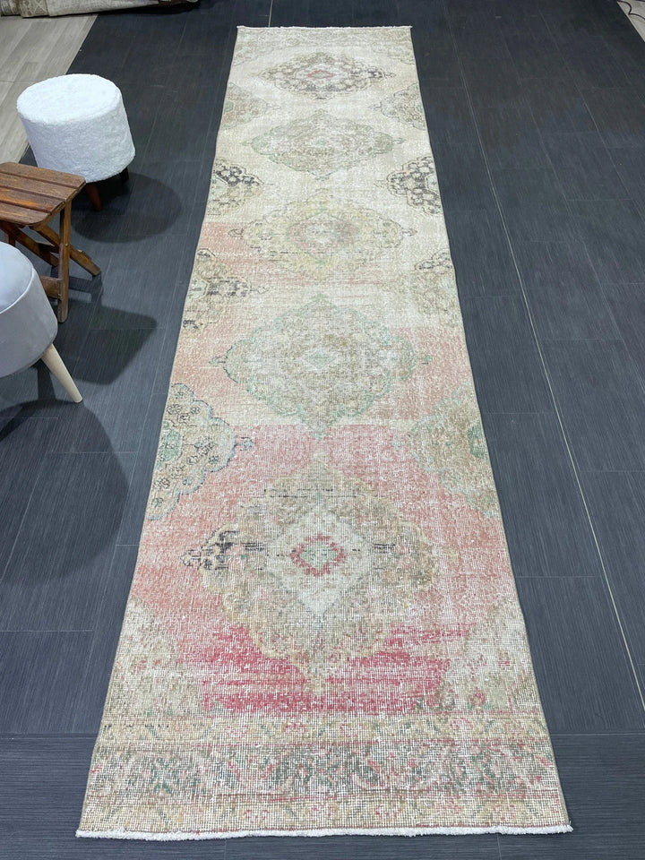 Turkish Runner Rug 2' 11" x 12' Hand-Knotted | No. WR22736
