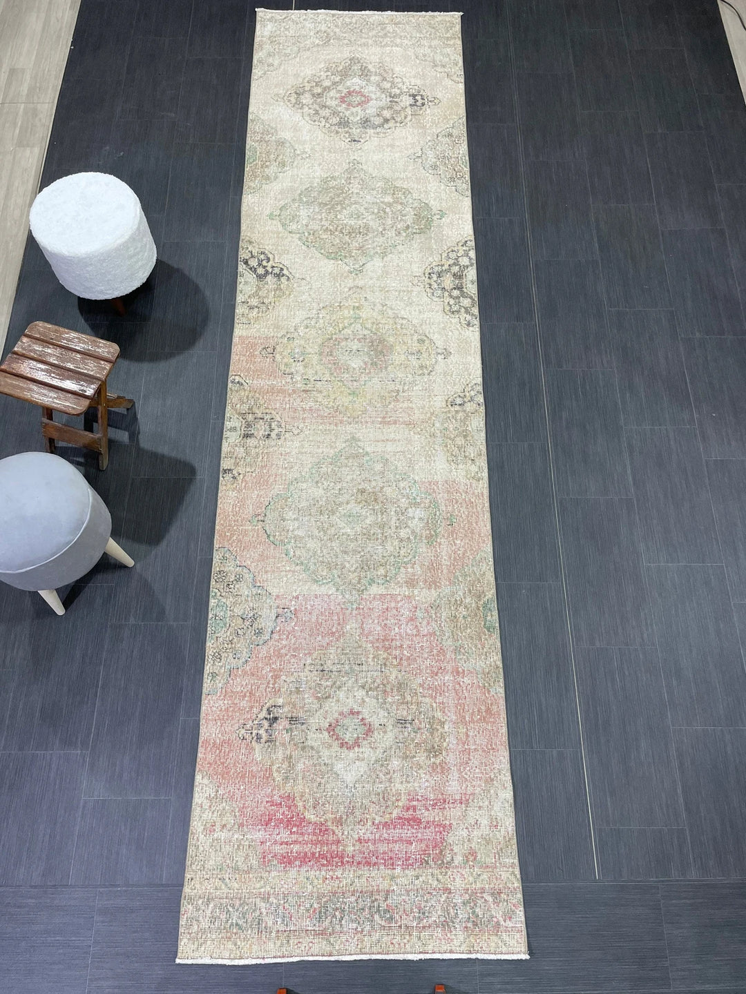 Turkish Runner Rug 2' 11" x 12' Hand-Knotted | No. WR22736