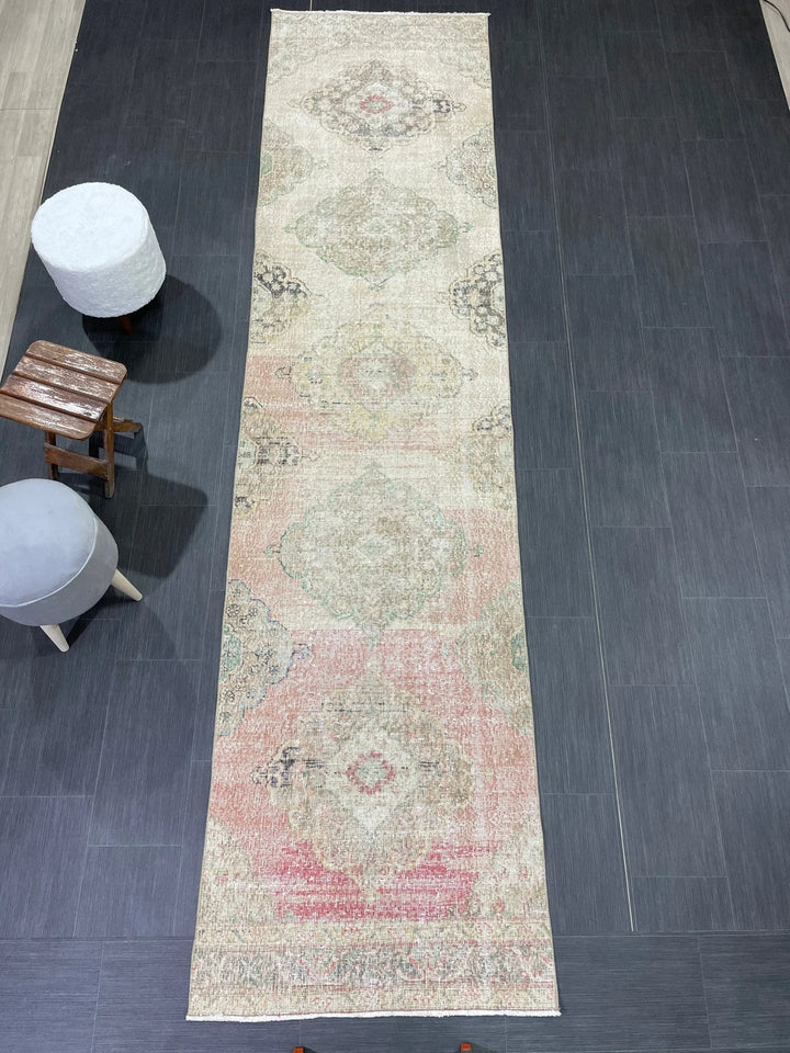Turkish Runner Rug 2' 11" x 12' Hand-Knotted | No. WR22736