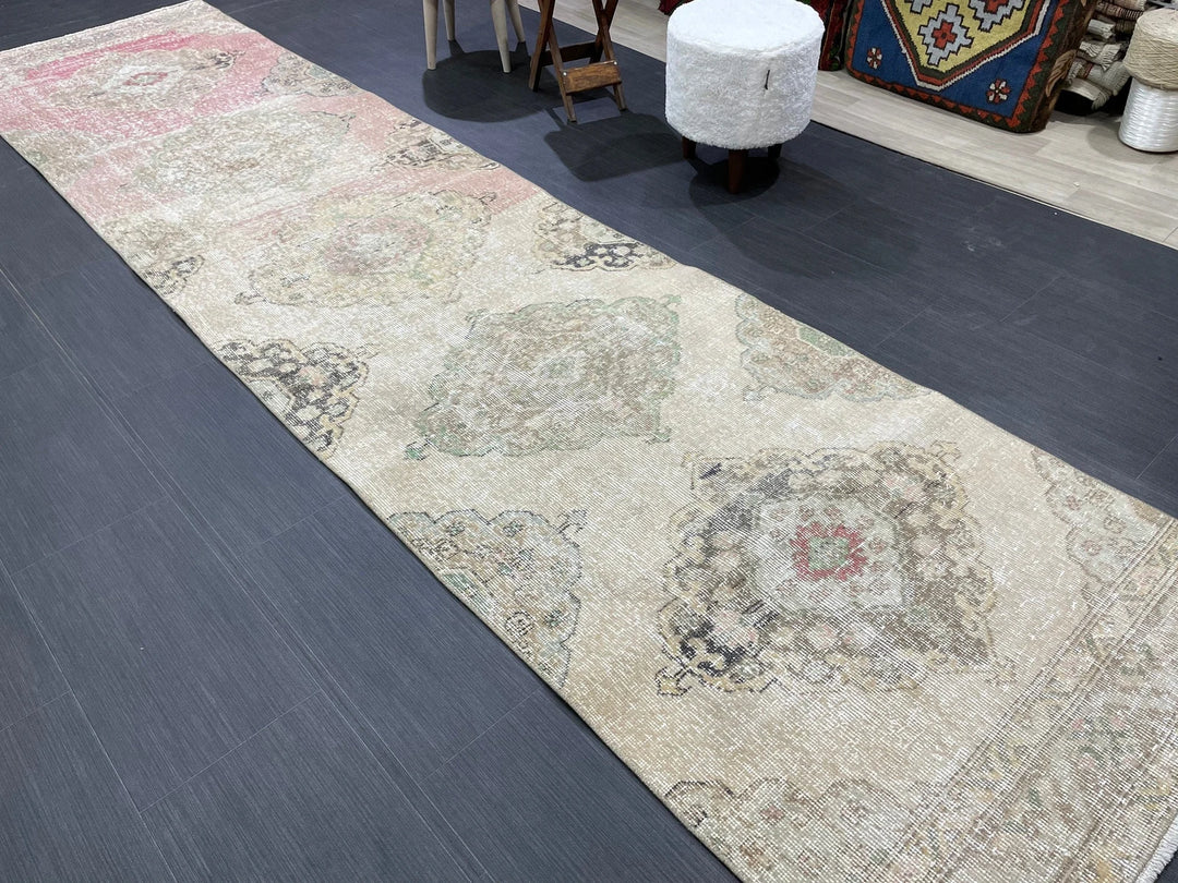 Turkish Runner Rug 2' 11" x 12' Hand-Knotted | No. WR22736