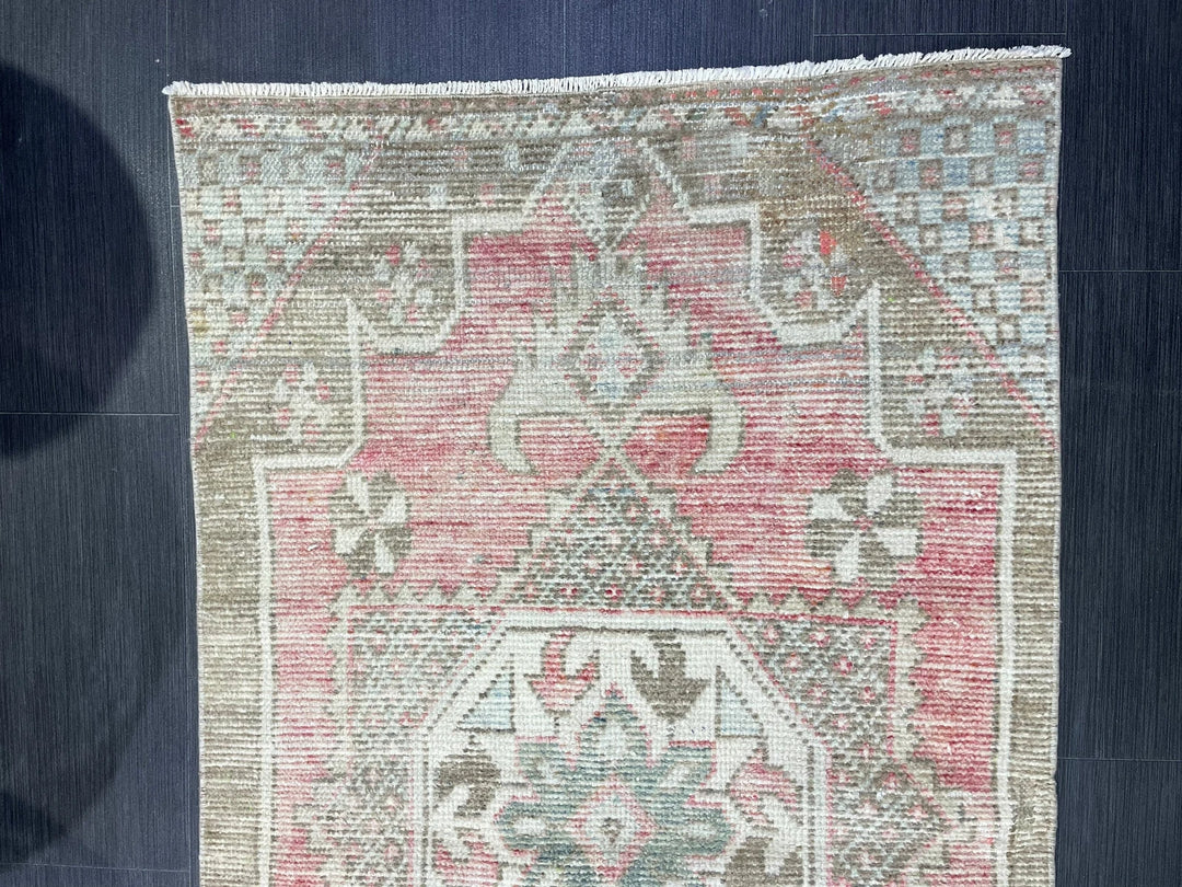 Rust Turkish Runner Rug 2' 11" x 5' 5" Hand-Knotted | No. WR23635