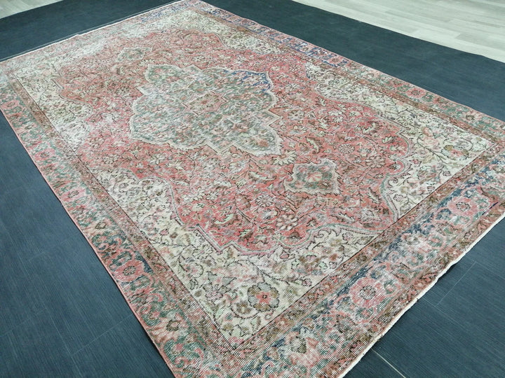 Rust Turkish Runner Rug 6' 1" x 10' 2" Hand-Knotted | No. WR24396