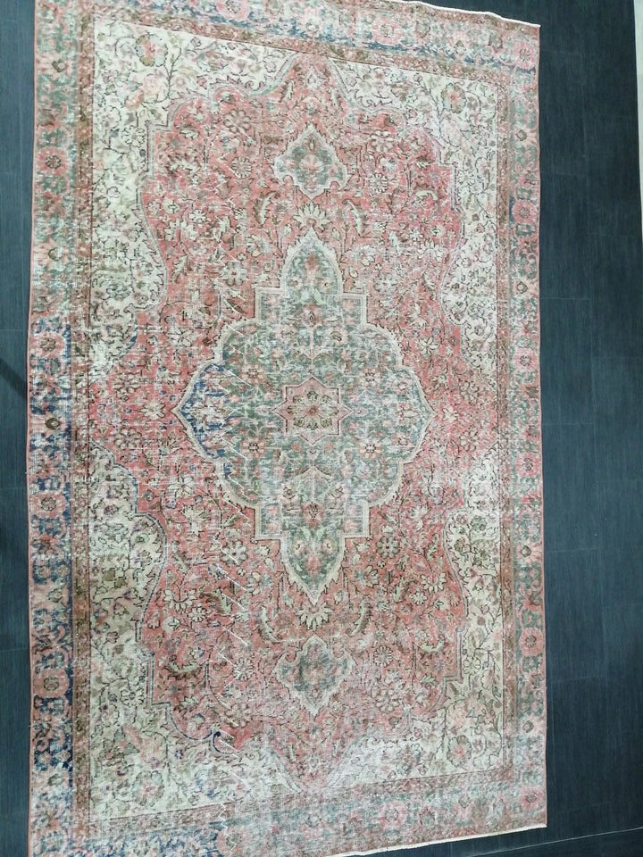 Rust Turkish Runner Rug 6' 1" x 10' 2" Hand-Knotted | No. WR24396