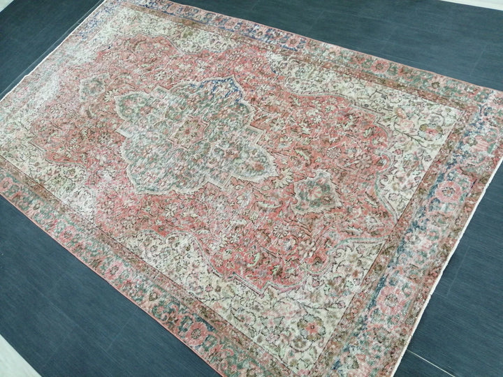 Rust Turkish Runner Rug 6' 1" x 10' 2" Hand-Knotted | No. WR24396