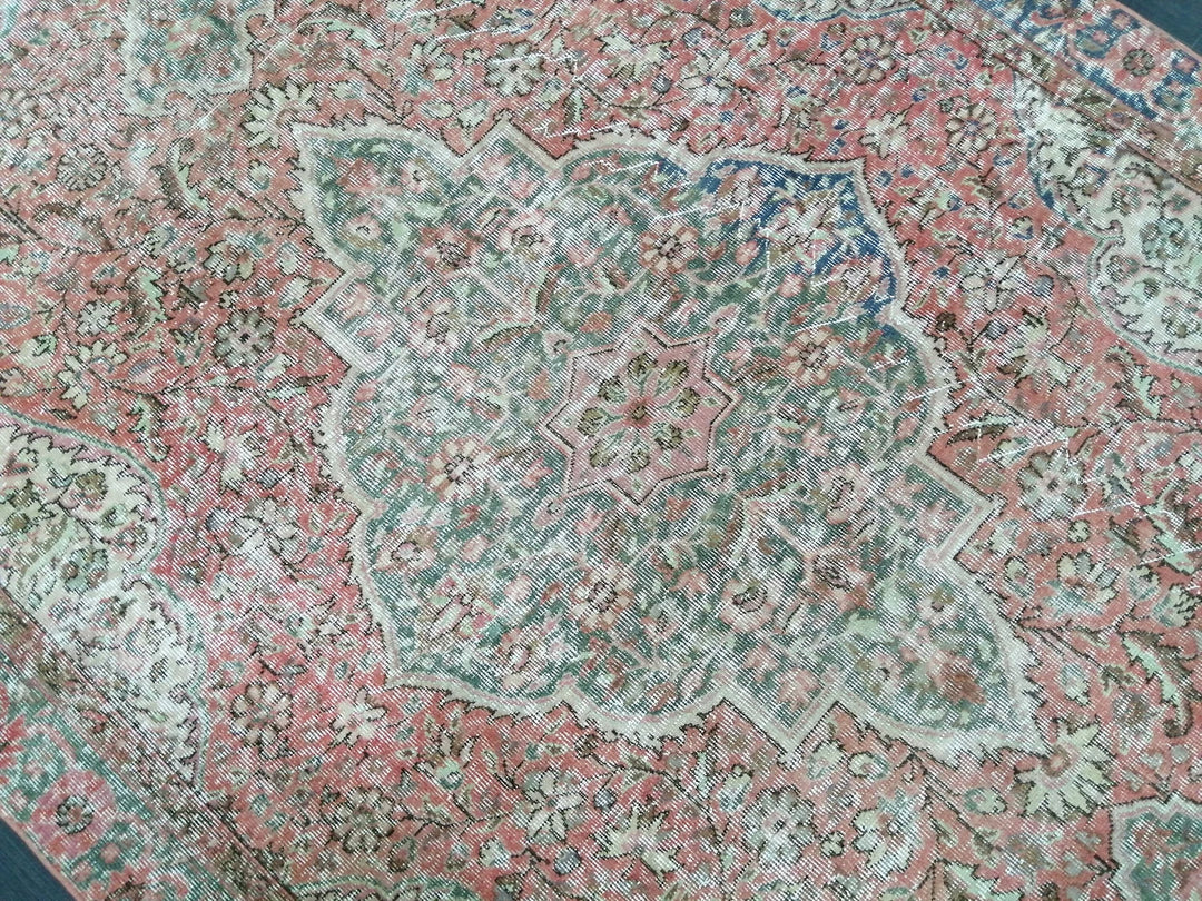 Rust Turkish Runner Rug 6' 1" x 10' 2" Hand-Knotted | No. WR24396