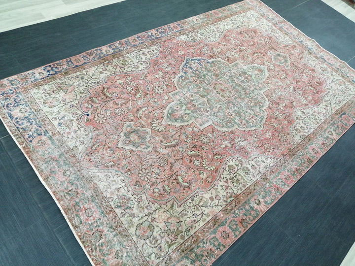 Rust Turkish Runner Rug 6' 1" x 10' 2" Hand-Knotted | No. WR24396