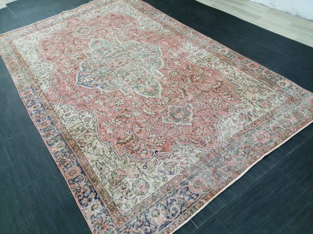 Rust Turkish Runner Rug 6' 1" x 10' 2" Hand-Knotted | No. WR24396