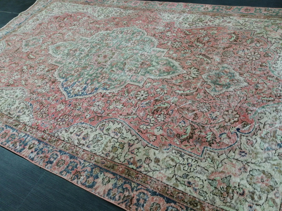 Rust Turkish Runner Rug 6' 1" x 10' 2" Hand-Knotted | No. WR24396