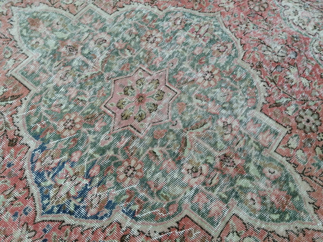 Rust Turkish Runner Rug 6' 1" x 10' 2" Hand-Knotted | No. WR24396